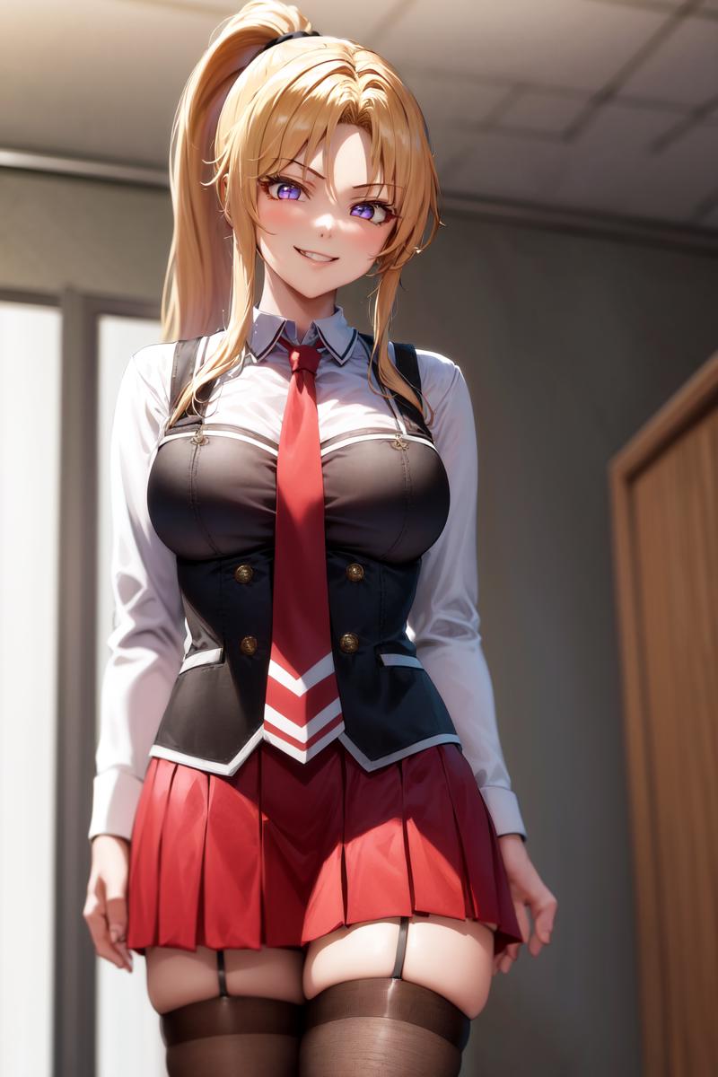 07638-3180401435-masterpiece, best quality, highres, 1girl kaori saeki parted bangs high ponytail, school uniform spaghetti strap black vest red.png